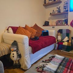 White Pull Out Sofa Bed.