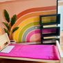 Doll house on wheels. Furniture perfect size for barbies Image 4