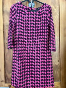 H&M dogtooth midi dress