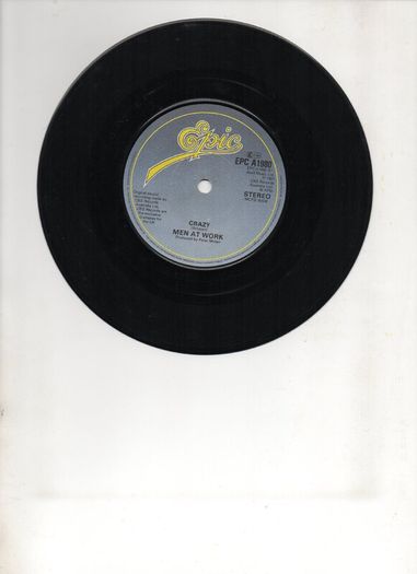 Men At Work Down Under 1981 Picture Sleeve Uk Pressing Single
