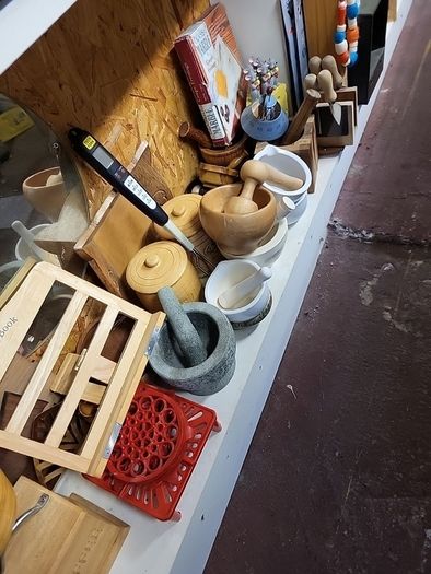 pestle and mortar wooden