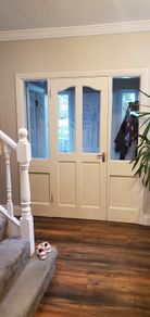 door with side panels