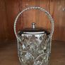 Vintage Heavy Cut Glass Ice Bucket / Biscuit Barrel Image 3