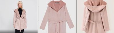 Zara Blush Hoodie Jacket / Coat