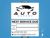 MOT Service Stickers car service stickers