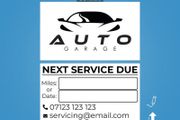 MOT Service Stickers car service stickers