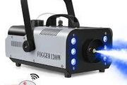 1200W Fog Machine 6LEDs Remote Fogger Ejector Disco Colorful Smoke Machine DJ Christmas Party Effects Stage Light