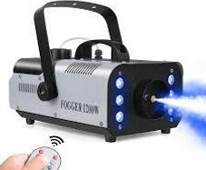 1200W Fog Machine 6LEDs Remote Fogger Ejector Disco Colorful Smoke Machine DJ Christmas Party Effects Stage Light