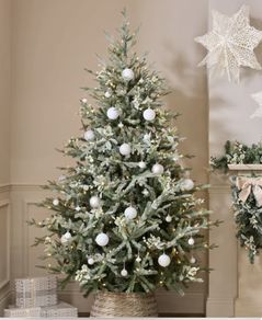White Christmas Baubles x 50