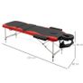 FREE EXPRESS SHIPPING Professional Portable Massage Table W/ Headrest-Black/Red Image 6