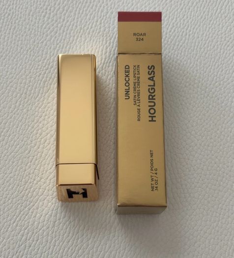 Hourglass Unlocked Satin Creme Lipstick 4g Shade Roar