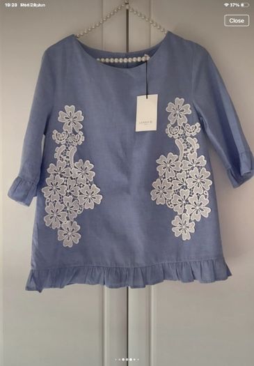 top short sleeve  Lenny b short sleeve T1 button back top