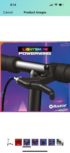 razor scooter power wings lighshow brand new