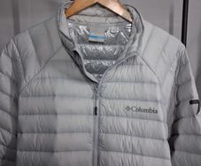 Columbia Titanium Alpha Trail 800 Down Jacket  Light Grey  Large