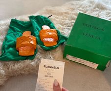 Bottega Veneta Lido sandels Tangerine