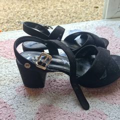 Black summery heels