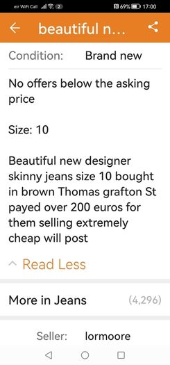 beautiful new designer jeans