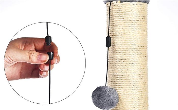 Medium Cat Scratching Post - 16 x 16 x 32 Inches, Grey (FREE POSTAGE)