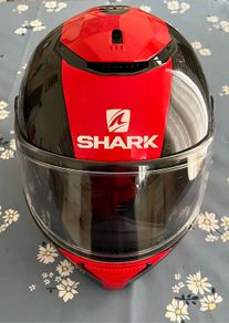 Stunning! Shark Spartan Carbon Helmet Red/Black Size L