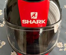 Stunning! Shark Spartan Carbon Helmet Red/Black Size L