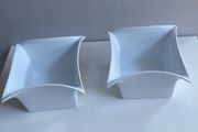 Pair of  white newbridge home 6 inch dishes price for both