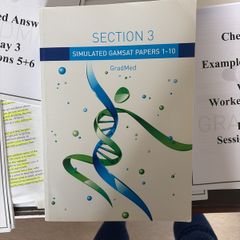 Gradmed GAMSAT books full collection (7 books + question banks)