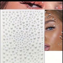 Decorative pearls for hair & face
