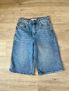 ladies denim Bermuda denim shorts/jorts