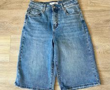 ladies denim Bermuda denim shorts/jorts
