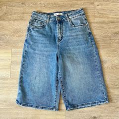 ladies denim Bermuda denim shorts/jorts