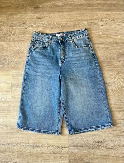 ladies denim Bermuda denim shorts/jorts