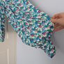 Zara Floral Balloon Sleeve Blouse Size Small Image 2