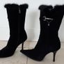 LIKE NEW Size 37 Stunning Italian Leather Boots Party Image 2