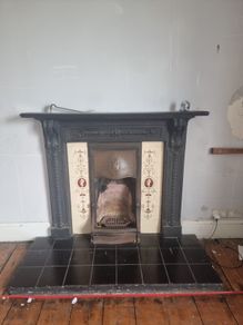 antique victorian fireplace