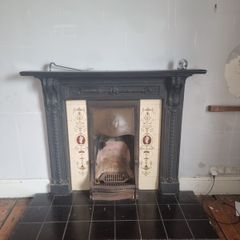 antique victorian fireplace