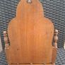 Rare Antique Carved wood/Brass Shoe Horn & Brush Stand Set Image 4