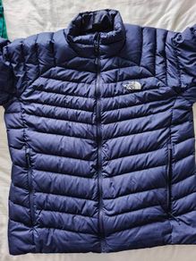 Genuine  mens North Face blue puffer jacket 550 fill. XL
