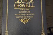 George Orwell Collected Stories Vintage Faux Leather Hardcover Gold Edge 1986.IN GOOD CONDITION. See photos for condition