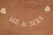 Mr &amp; Mrs wooden decoration