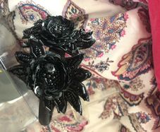 black fascinator
