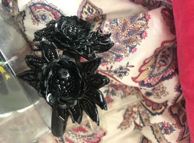 black fascinator