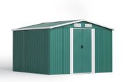 8Ft x 8Ft Green Metal Tool Shed (FREE POSTAGE)