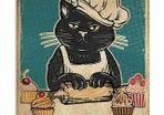 Cat Baked Shut The Fucupcakes Tin Metal Sign