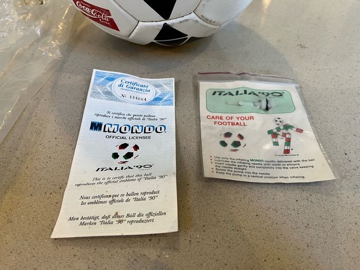 Coca Cola Italia 90 World Cup Football Extremely Rare