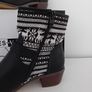 VICES-VERSO Fairisle Print Ankle Boots (BNIB) Image 4