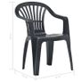 Stackable Garden Chairs 45 pcs Plastic Anthracite Image 9