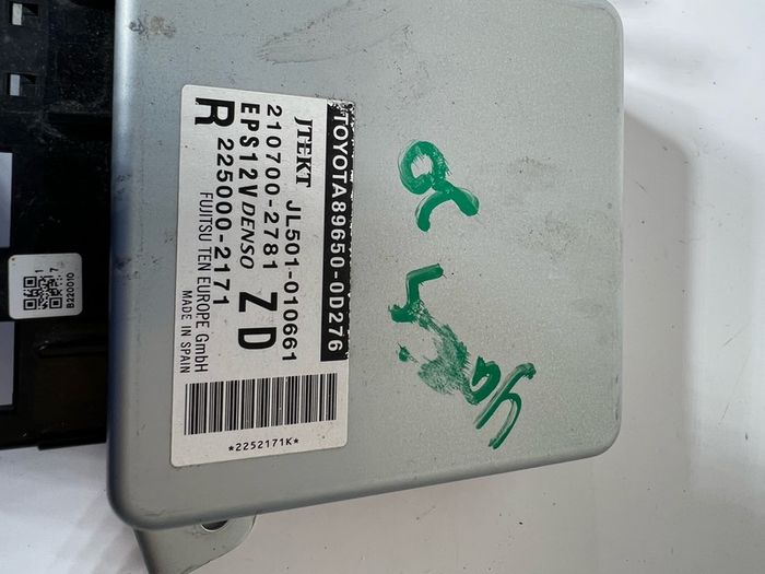 2020 Toyota Yaris 1.5 Hybrid 5dr Cvt Power Steering Module 89650-0d276 A1l1b68s