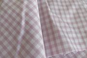 Over 20 m x 1.1 m of a pretty pink lilac gingham check fabric