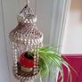 vintage 1960 seashell hanging planter Image 3
