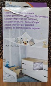 Toy storage corner hammock